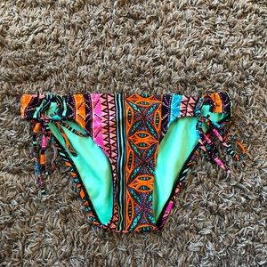 Fun multicolored bathing suit bottoms